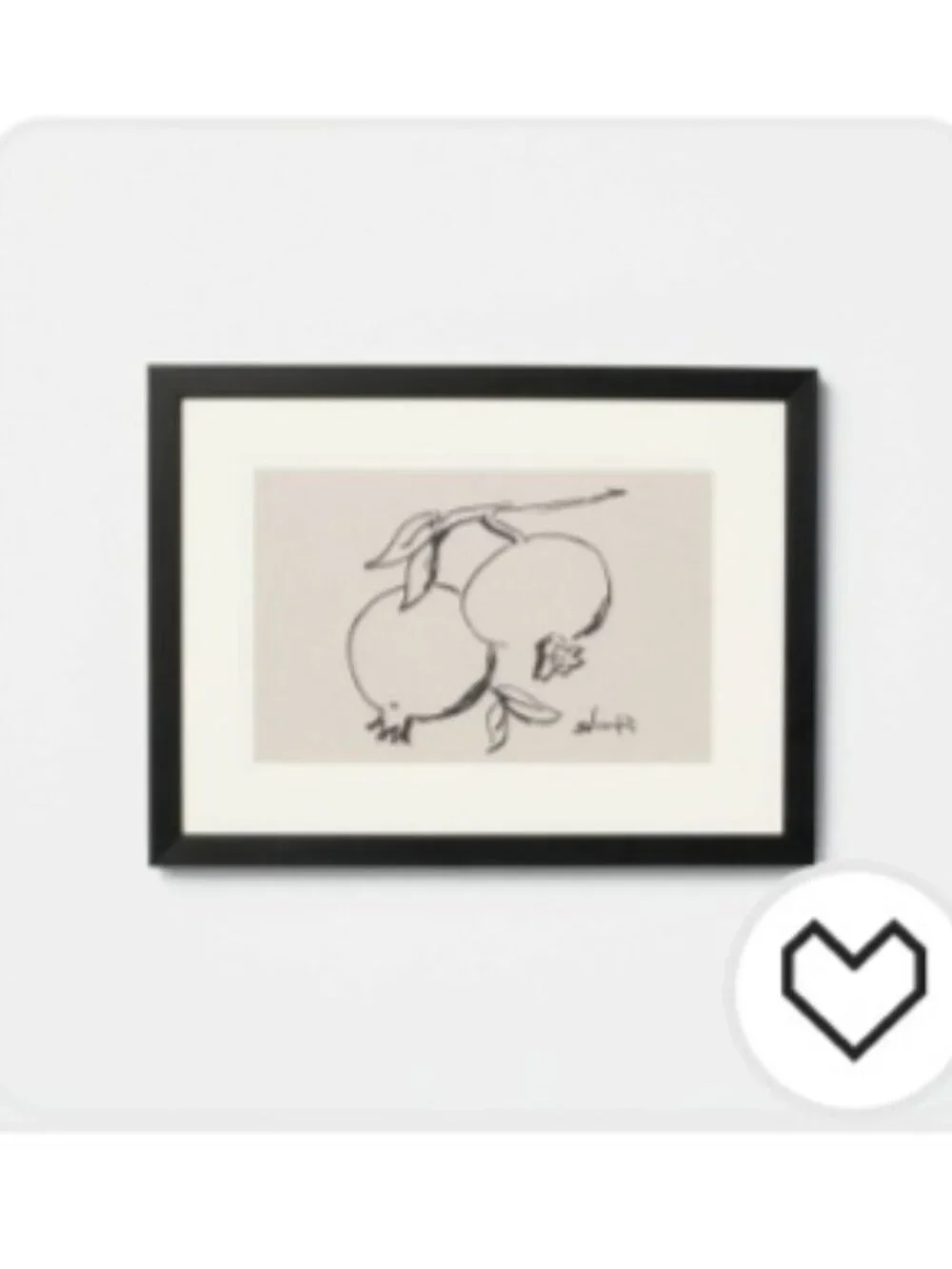 ISO Target Pomegranate Picture Frame